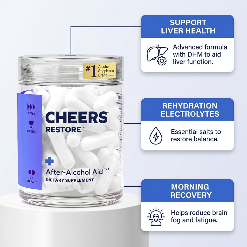 Cheers Restore | Supplement with DHM + L-Cysteine