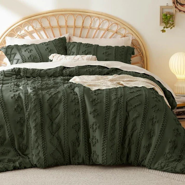 ORIVION - BOHO DELUXE TUFTED DECORATIVE COMFORTER SET