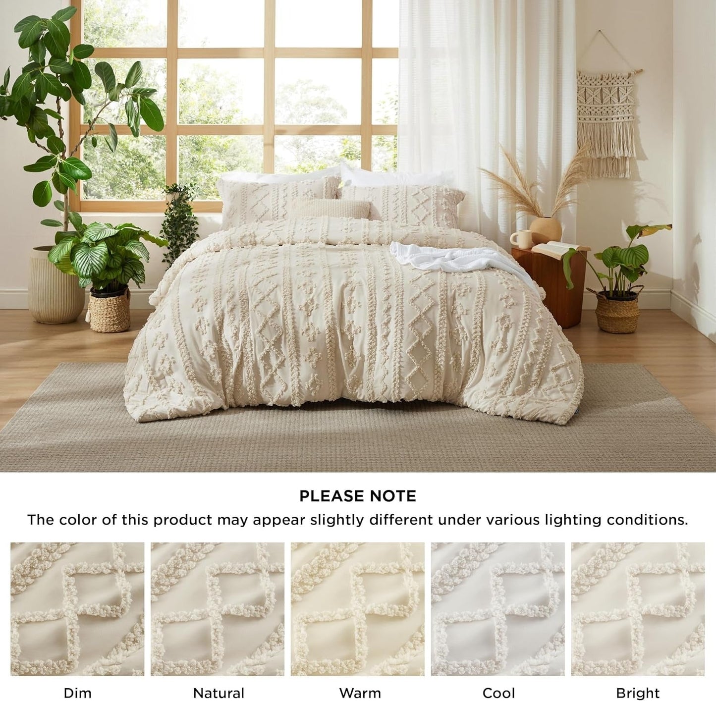 ORIVION - BOHO DELUXE TUFTED DECORATIVE COMFORTER SET