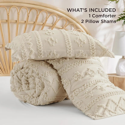 ORIVION - BOHO DELUXE TUFTED DECORATIVE COMFORTER SET