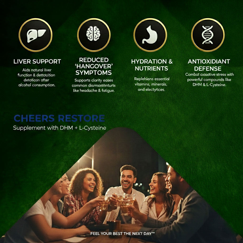 Cheers Restore | Supplement with DHM + L-Cysteine